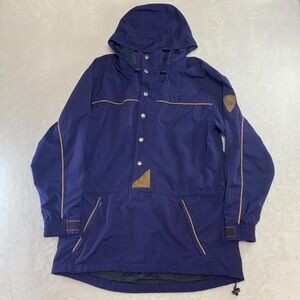 Vintage LL Bean Jacket Men Medium Dark Purple Winter Coat Nordic Lined Outdoor M